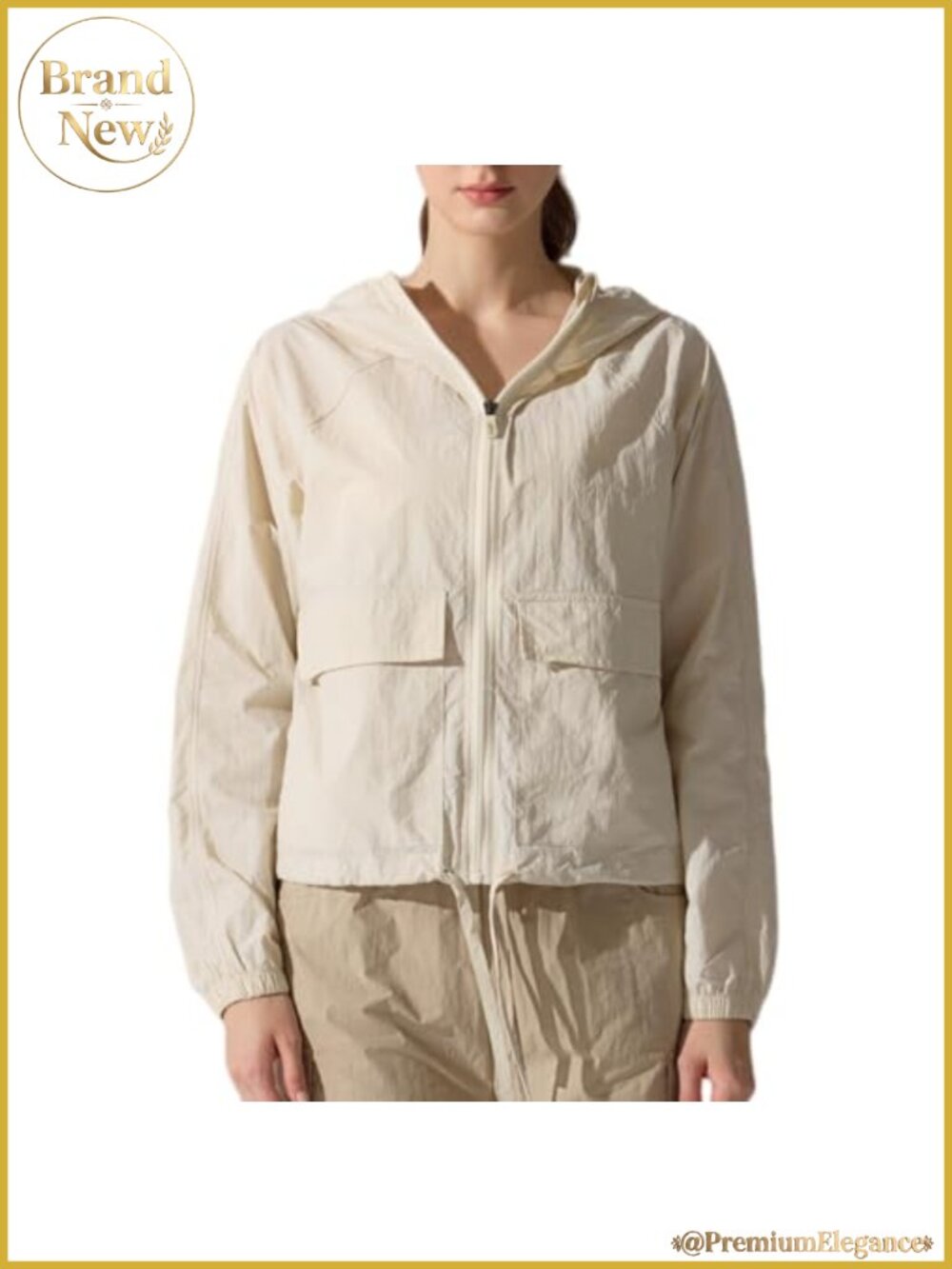 Women's Cropped Workout Jacket Half Zip UPF 50+ Athletic Running Hoodie